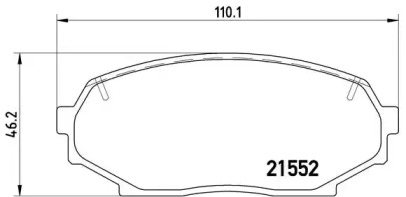 Комплект тормозных колодок BREMBO P 49 017