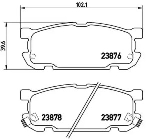 Комплект тормозных колодок BREMBO P 49 030