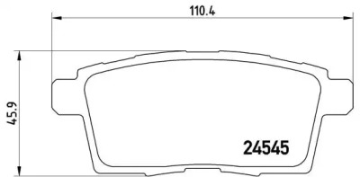 Комплект тормозных колодок BREMBO P 49 041