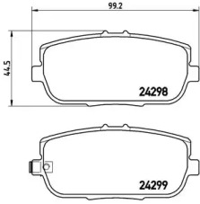 Комплект тормозных колодок BREMBO P 49 044