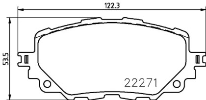 Комплект тормозных колодок BREMBO P 49 054