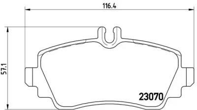 Комплект тормозных колодок BREMBO P 50 047