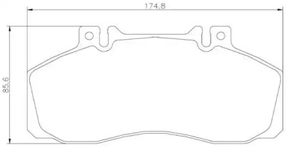 Комплект тормозных колодок BREMBO P 50 065