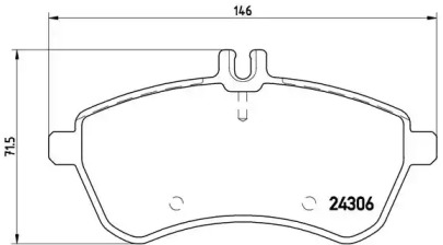 Комплект тормозных колодок BREMBO P 50 067