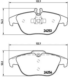 Комплект тормозных колодок BREMBO P 50 068