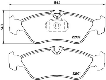 Комплект тормозных колодок BREMBO P 50 082