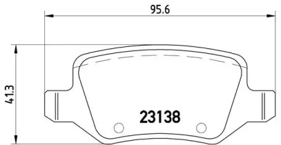 Комплект тормозных колодок BREMBO P 50 090