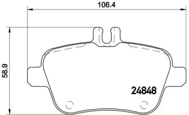 Комплект тормозных колодок BREMBO P 50 091