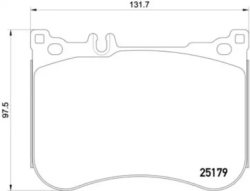 Комплект тормозных колодок BREMBO P 50 095