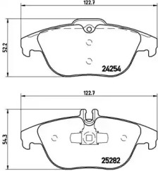 Комплект тормозных колодок BREMBO P 50 104