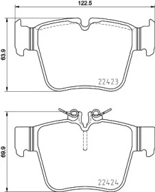 Комплект тормозных колодок BREMBO P 50 133