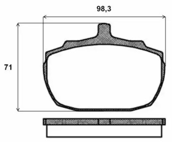 Комплект тормозных колодок BREMBO P 52 005