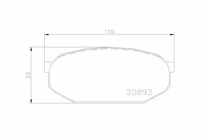 Комплект тормозных колодок BREMBO P 54 005