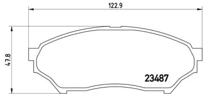 Комплект тормозных колодок BREMBO P 54 028