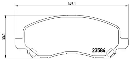 Комплект тормозных колодок BREMBO P 54 030