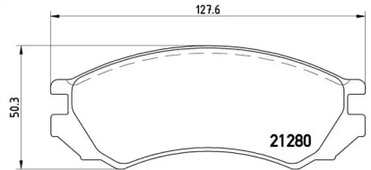 Комплект тормозных колодок BREMBO P 56 023