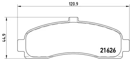 Комплект тормозных колодок BREMBO P 56 031