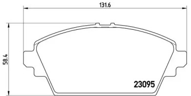 Комплект тормозных колодок BREMBO P 56 044