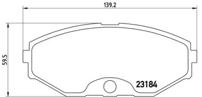 Комплект тормозных колодок BREMBO P 56 052