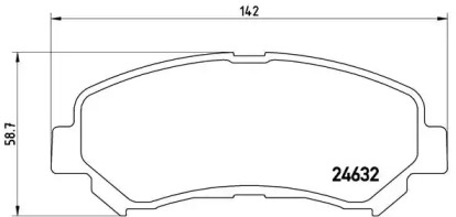 Комплект тормозных колодок BREMBO P 56 062