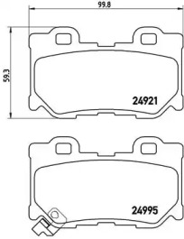 Комплект тормозных колодок BREMBO P 56 085