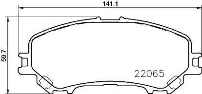 Комплект тормозных колодок BREMBO P 56 100