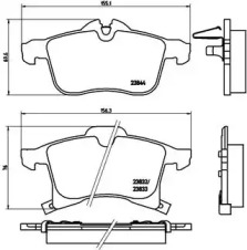 Комплект тормозных колодок BREMBO P 59 045