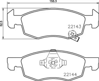 Комплект тормозных колодок BREMBO P 59 084