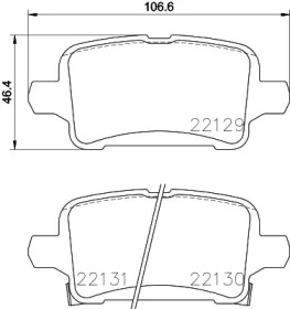 Комплект тормозных колодок BREMBO P 59 090