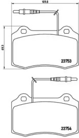 Комплект тормозных колодок BREMBO P 61 064