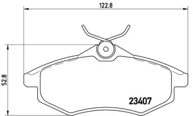 Комплект тормозных колодок BREMBO P 61 074