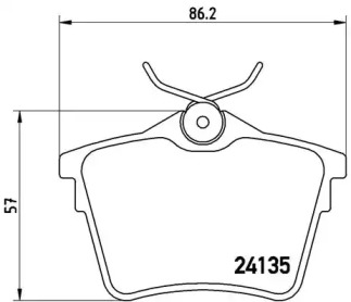 Комплект тормозных колодок BREMBO P 61 079