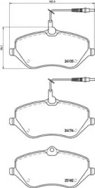 Комплект тормозных колодок BREMBO P 61 119