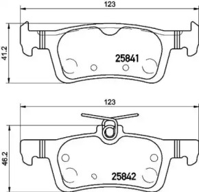 Комплект тормозных колодок BREMBO P 61 121