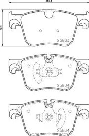 Комплект тормозных колодок BREMBO P 61 127