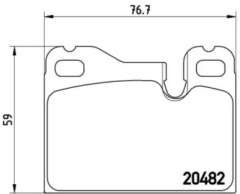 Комплект тормозных колодок BREMBO P 65 003