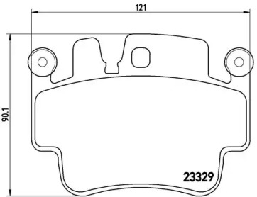 Комплект тормозных колодок BREMBO P 65 009