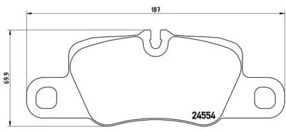 Комплект тормозных колодок BREMBO P 65 023