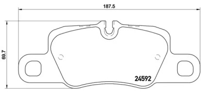 Комплект тормозных колодок BREMBO P 65 024