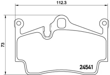 Комплект тормозных колодок BREMBO P 65 028