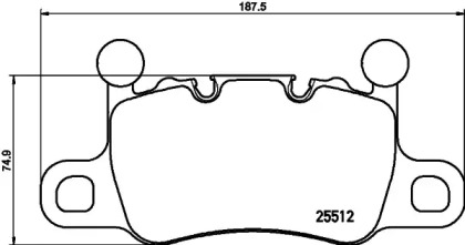 Комплект тормозных колодок BREMBO P 65 038