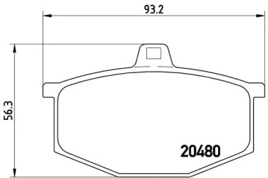 Комплект тормозных колодок BREMBO P 68 005