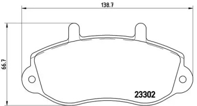 Комплект тормозных колодок BREMBO P 68 025