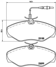 Комплект тормозных колодок BREMBO P 68 026