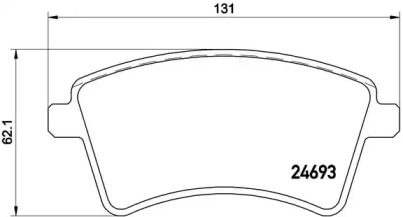 Комплект тормозных колодок BREMBO P 68 053