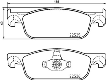 Комплект тормозных колодок BREMBO P 68 065