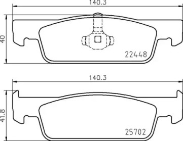 Комплект тормозных колодок BREMBO P 68 069