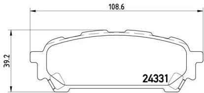 Комплект тормозных колодок BREMBO P 78 014