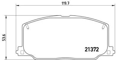 Комплект тормозных колодок BREMBO P 83 016