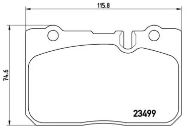 Комплект тормозных колодок BREMBO P 83 039